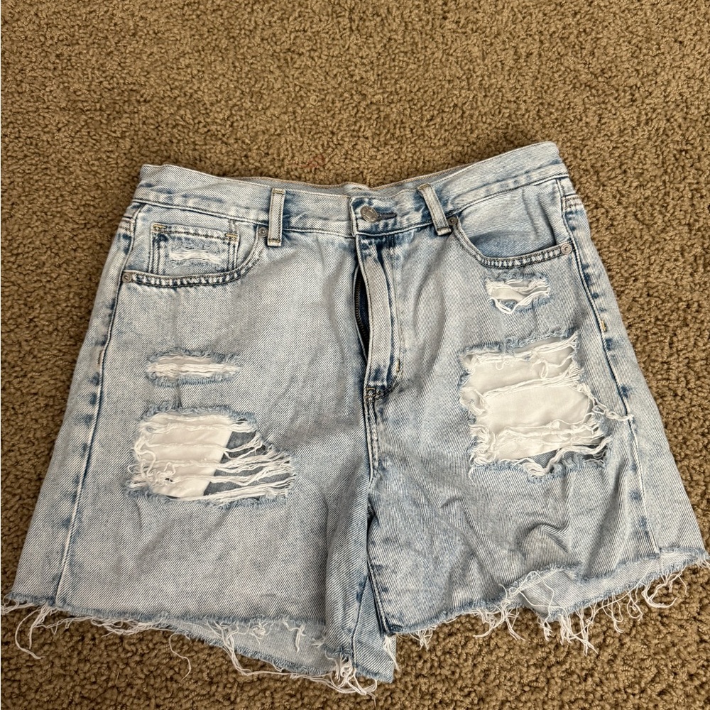 American Eagle Ripped Mom Shorts